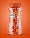 Plastic Bottle with Gummies Mockup Plastic Bottle with Gummies Mockup