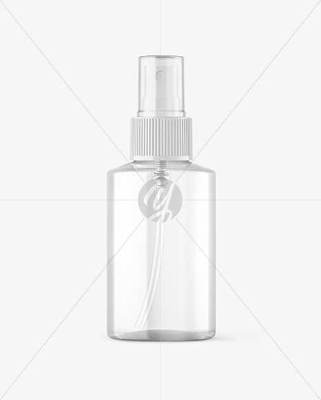 Clear Spray Bottle Mockup