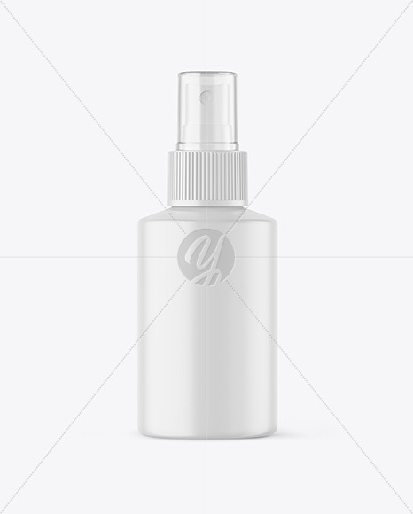 Matte Spray Bottle Mockup