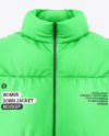 Woman's Oversize Down Jacket Mockup - Front View