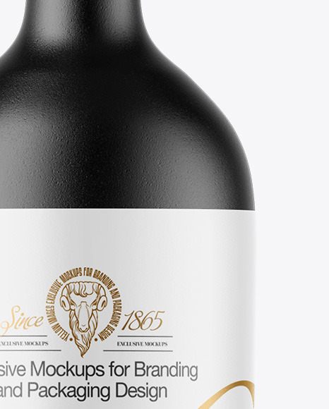 Ceramic Wine Bottle Mockup