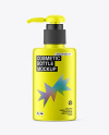 Metallic Cosmetic Spray Bottle Mockup