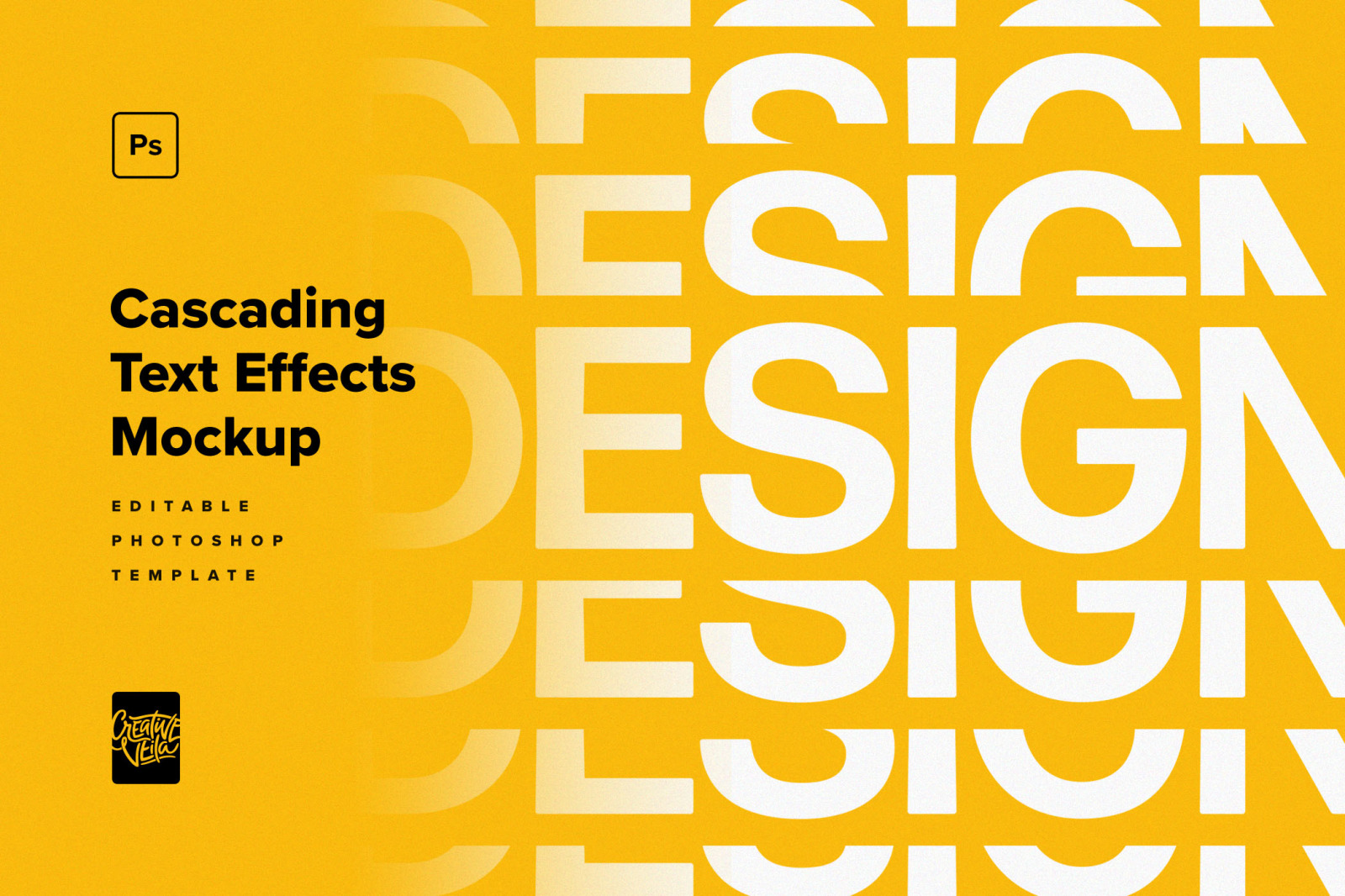 Cascading Distortion Text Effects Mockup Cascading Distortion Text Effects Mockup
