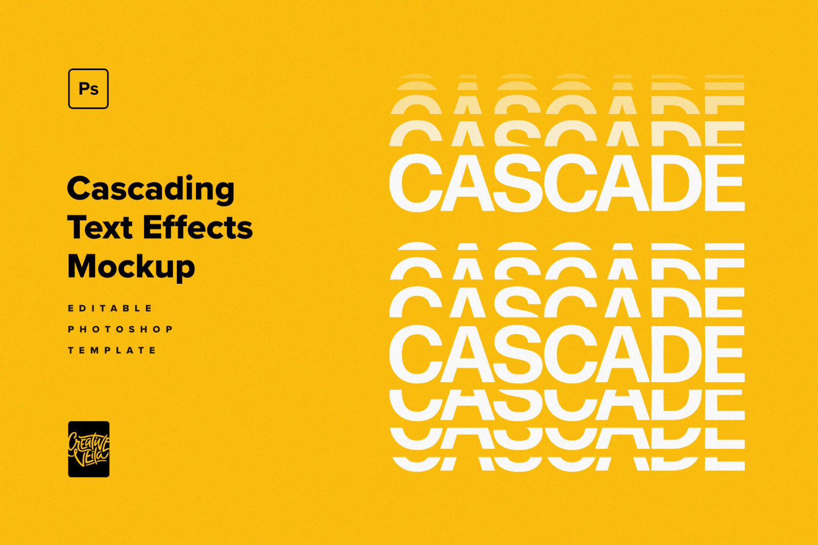 Cascading Distortion Text Effects Mockup Cascading Distortion Text Effects Mockup