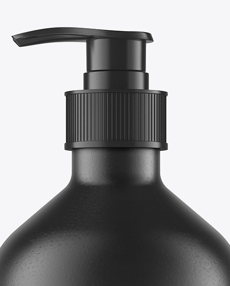 Ceramic Bottle With Pump Mockup