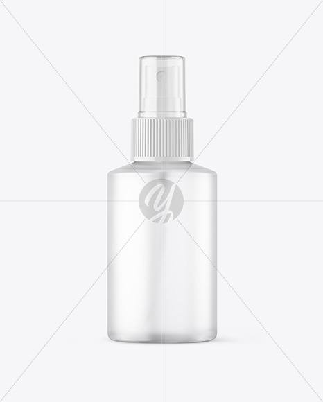 Frosted Plastic Spray Bottle Mockup Frosted Plastic Spray Bottle Mockup