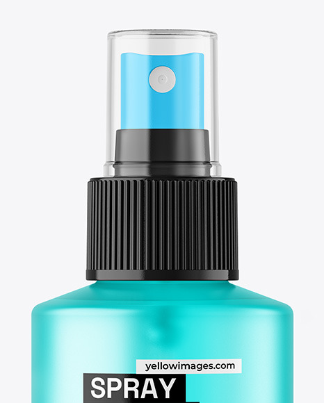 Frosted Plastic Spray Bottle Mockup