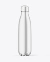 Metallic Water Bottle Mockup