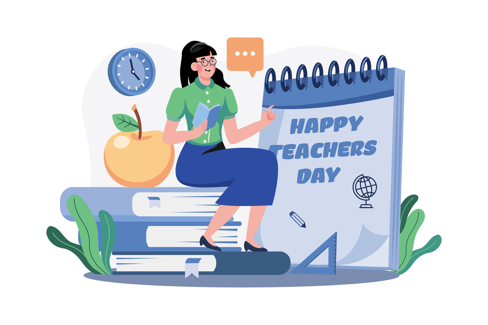 M602_Teacher&#039;s Day Illustration Pack