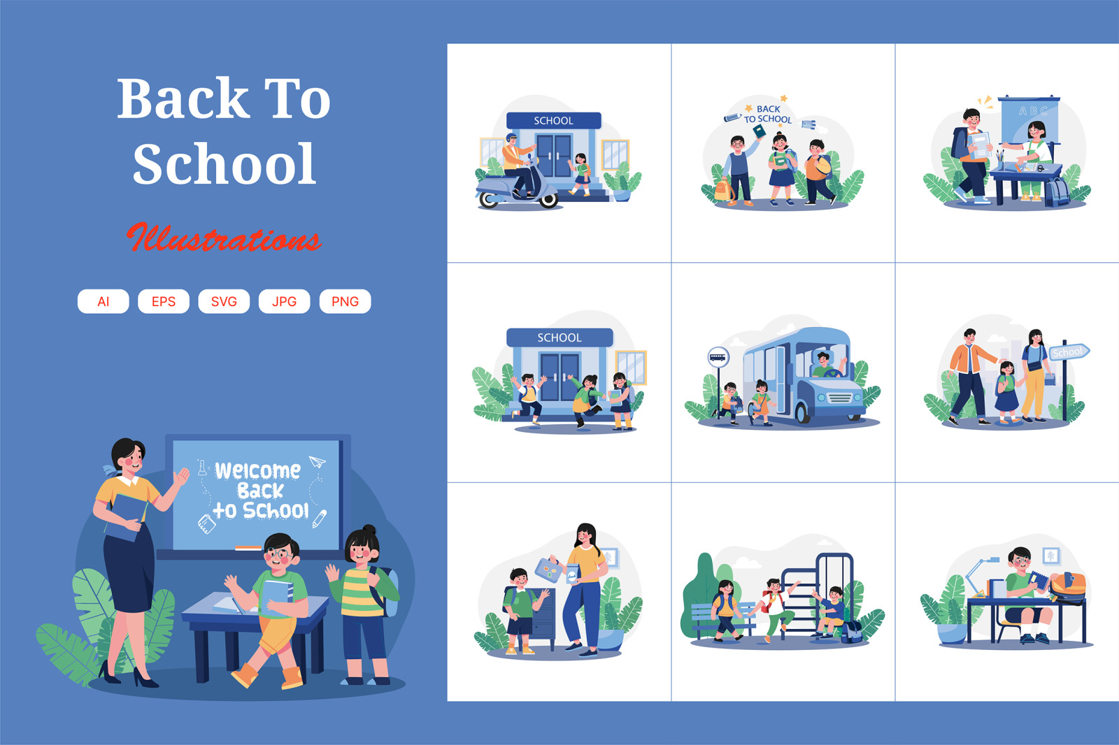 M603_Back To School Illustration Pack M603_Back To School Illustration Pack