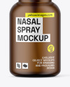 Forsted Amber Glass Nasal Spray Bottle Mockup