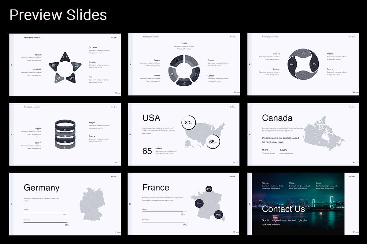 The Fiber - Creative &amp; Minimal Googleslide Template