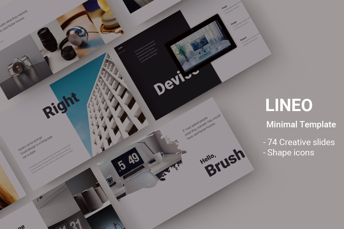 LINEO - Minimal Animated Keynote Template