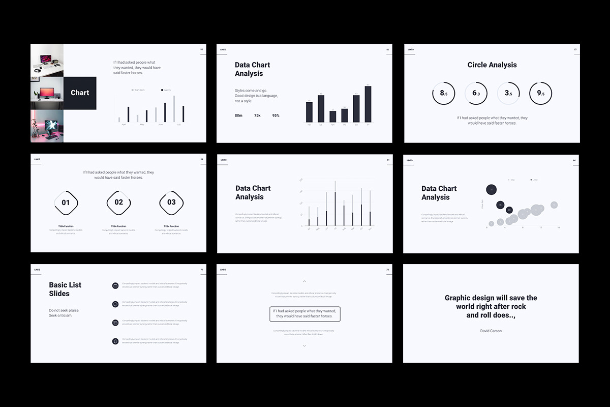 LINEO - Minimal Animated Googleslide Template