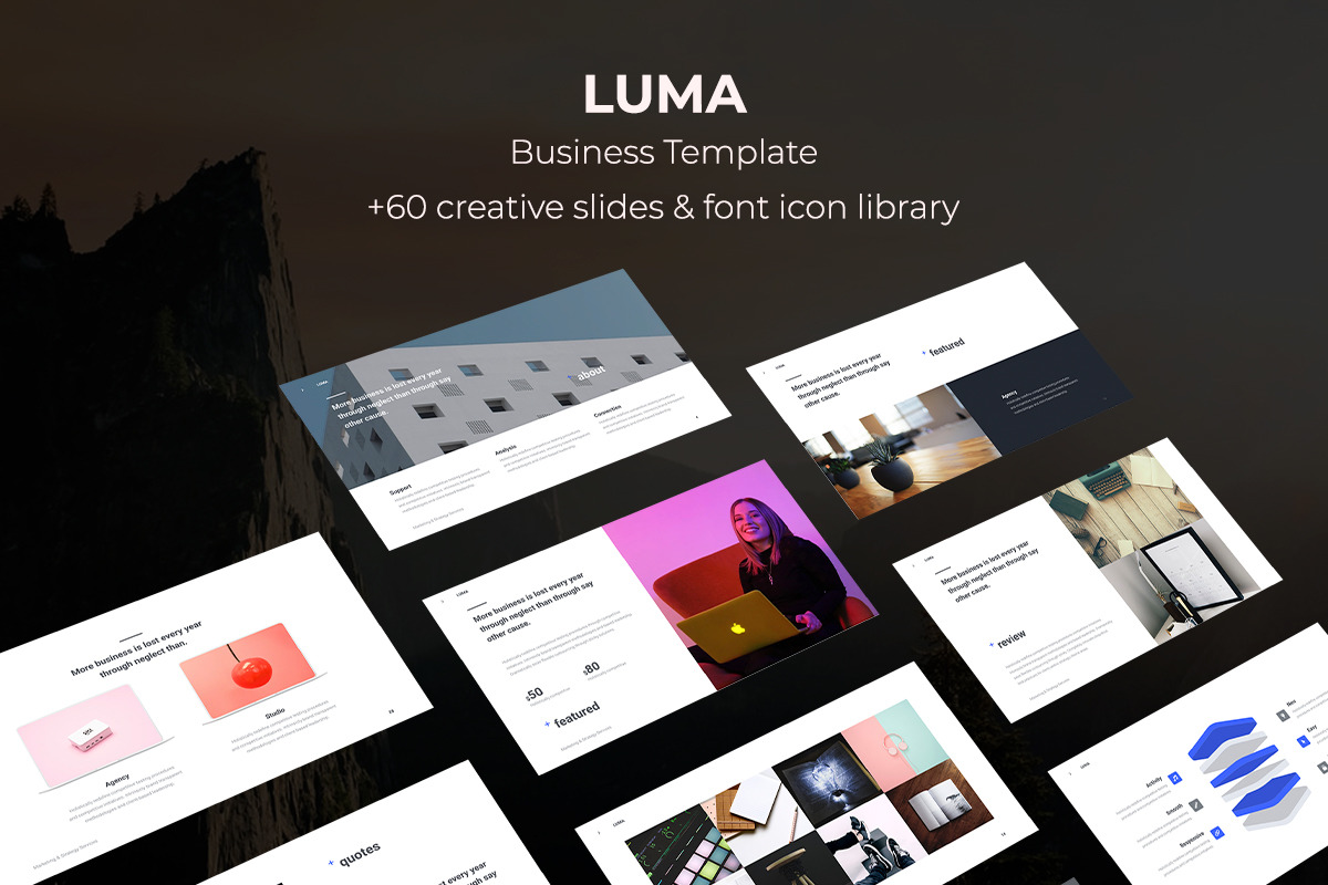 LUMA - Fully Animated Keynote Presentation Template