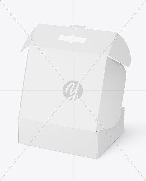 Opened Cardboard Mailing Box Mockup