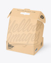 Opened Kraft Mailing Box Mockup