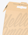 Opened Kraft Mailing Box Mockup