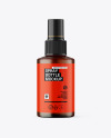 Frosted Amber Spray Bottle Mockup