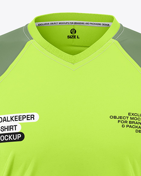 Goalkeeper Long Sleeve T-Shirt Mockup - Front View