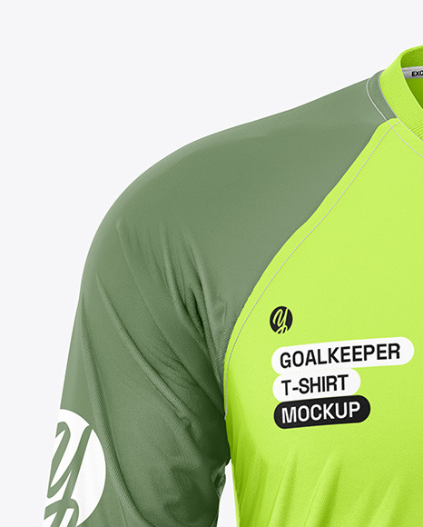 Goalkeeper Long Sleeve T-Shirt Mockup - Front View