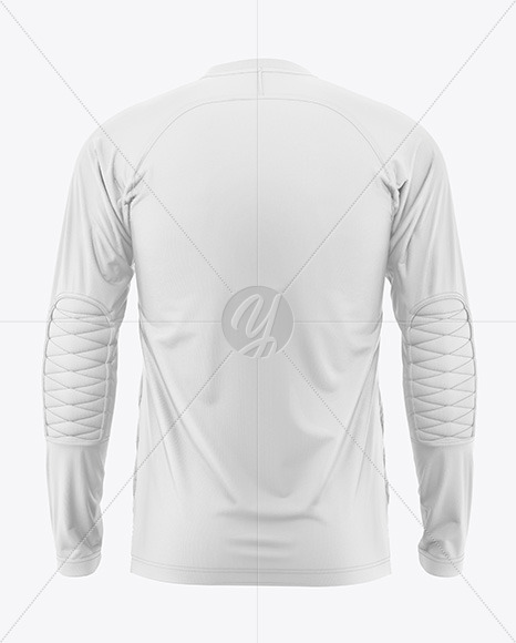 Goalkeeper Long Sleeve T-Shirt Mockup - Back View