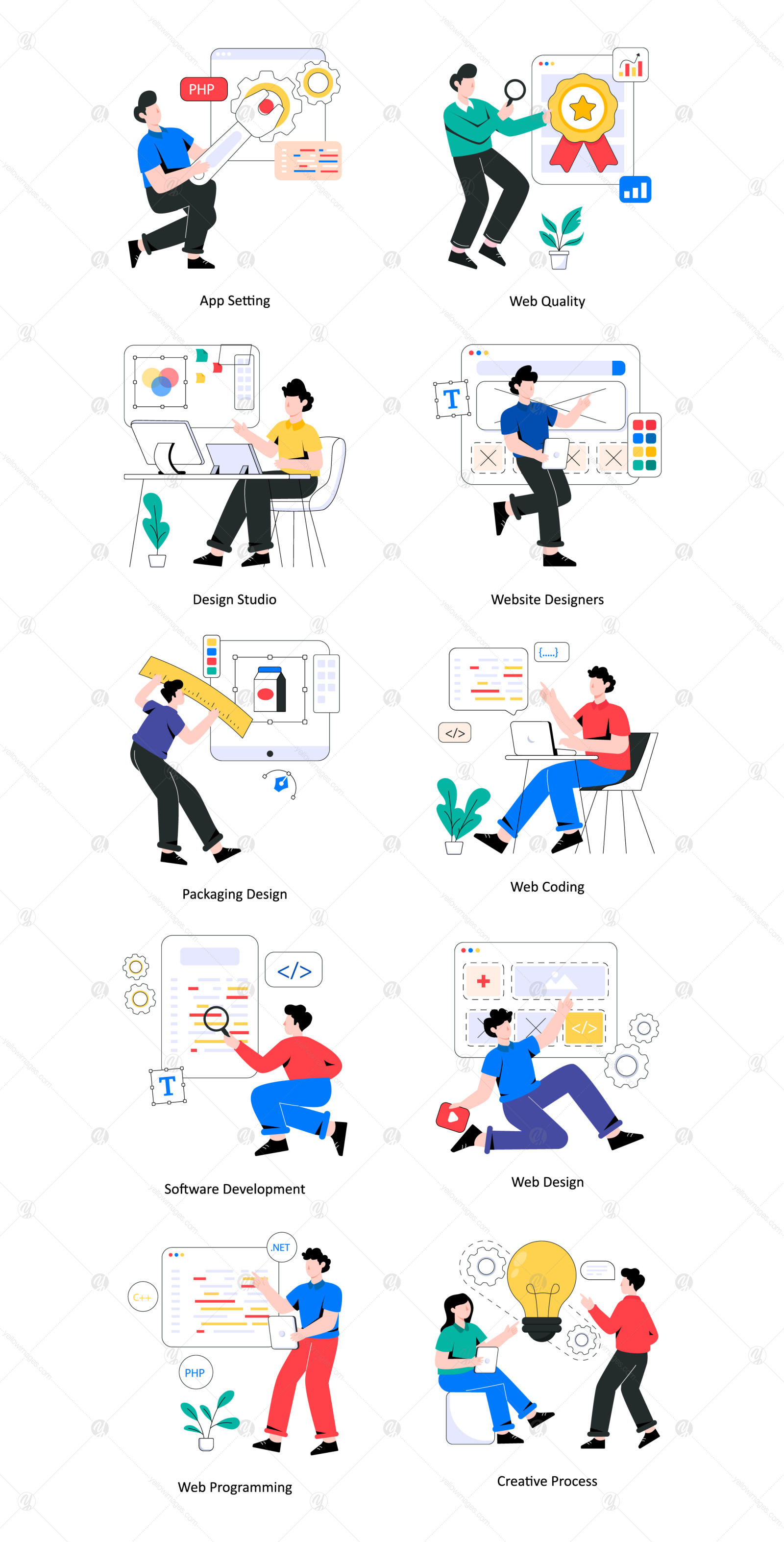 30 Design And Development illustrations 30 Design And Development illustrations