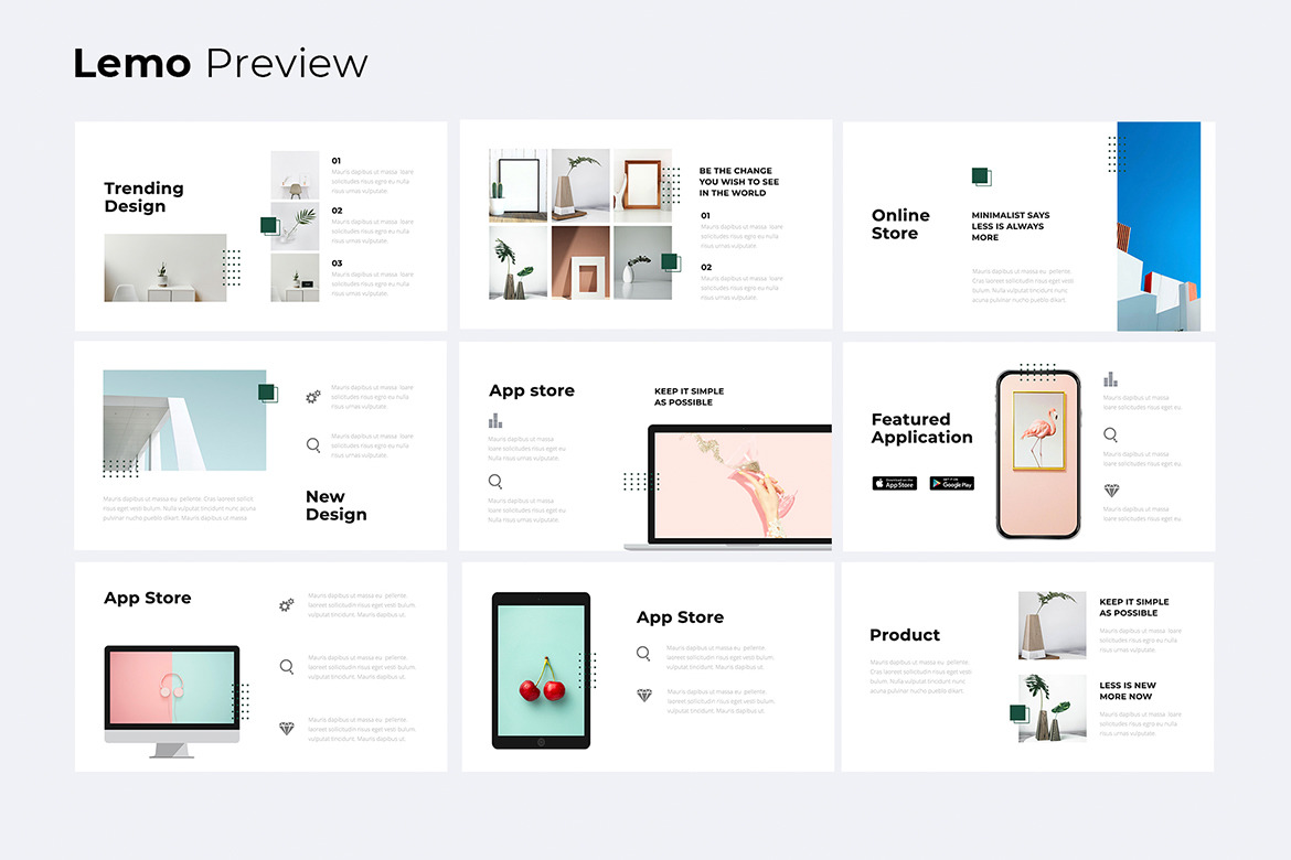 LEMO Minimal Google slide Template