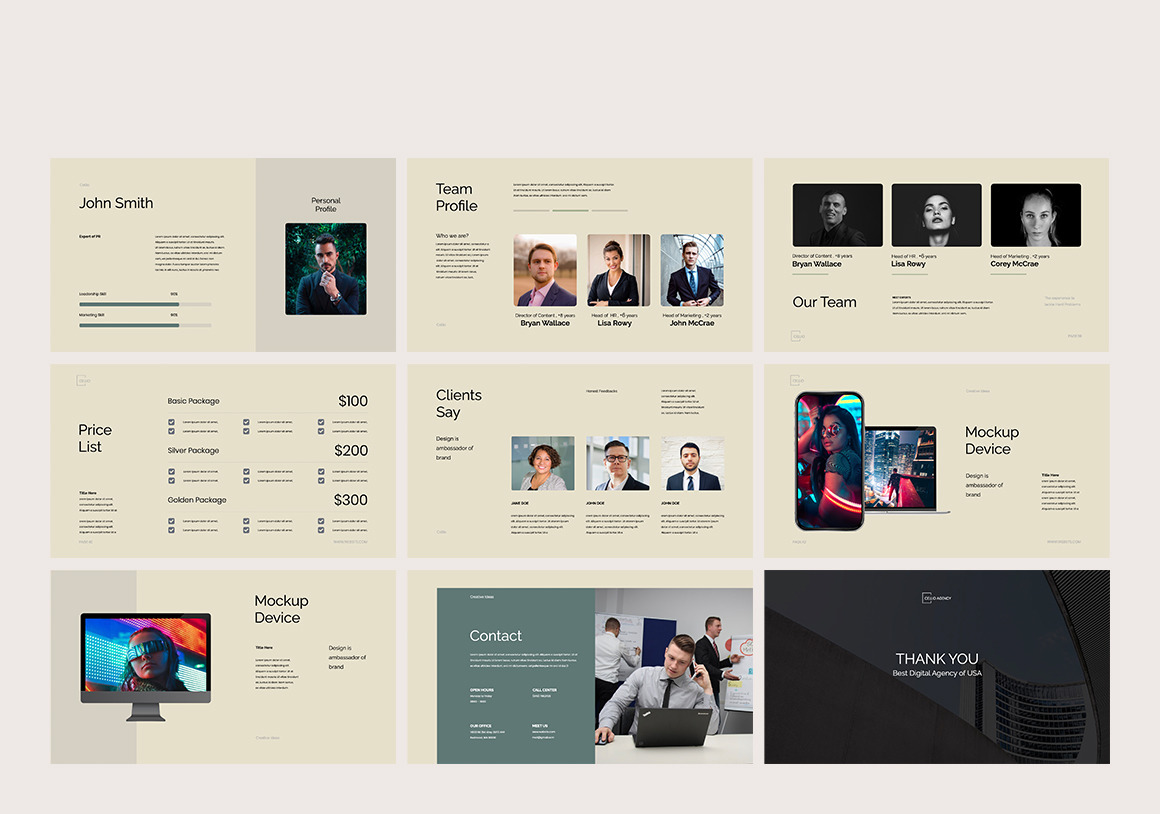 Cellio Digital Marketing Powerpoint Template