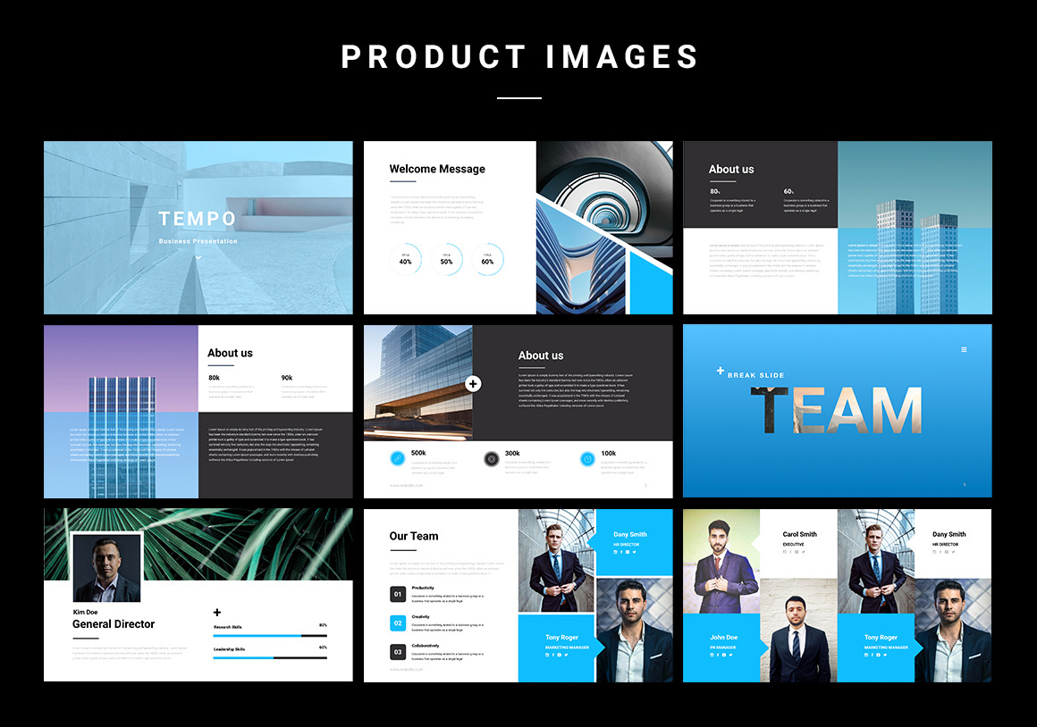 TEMPO Business Powerpoint Template