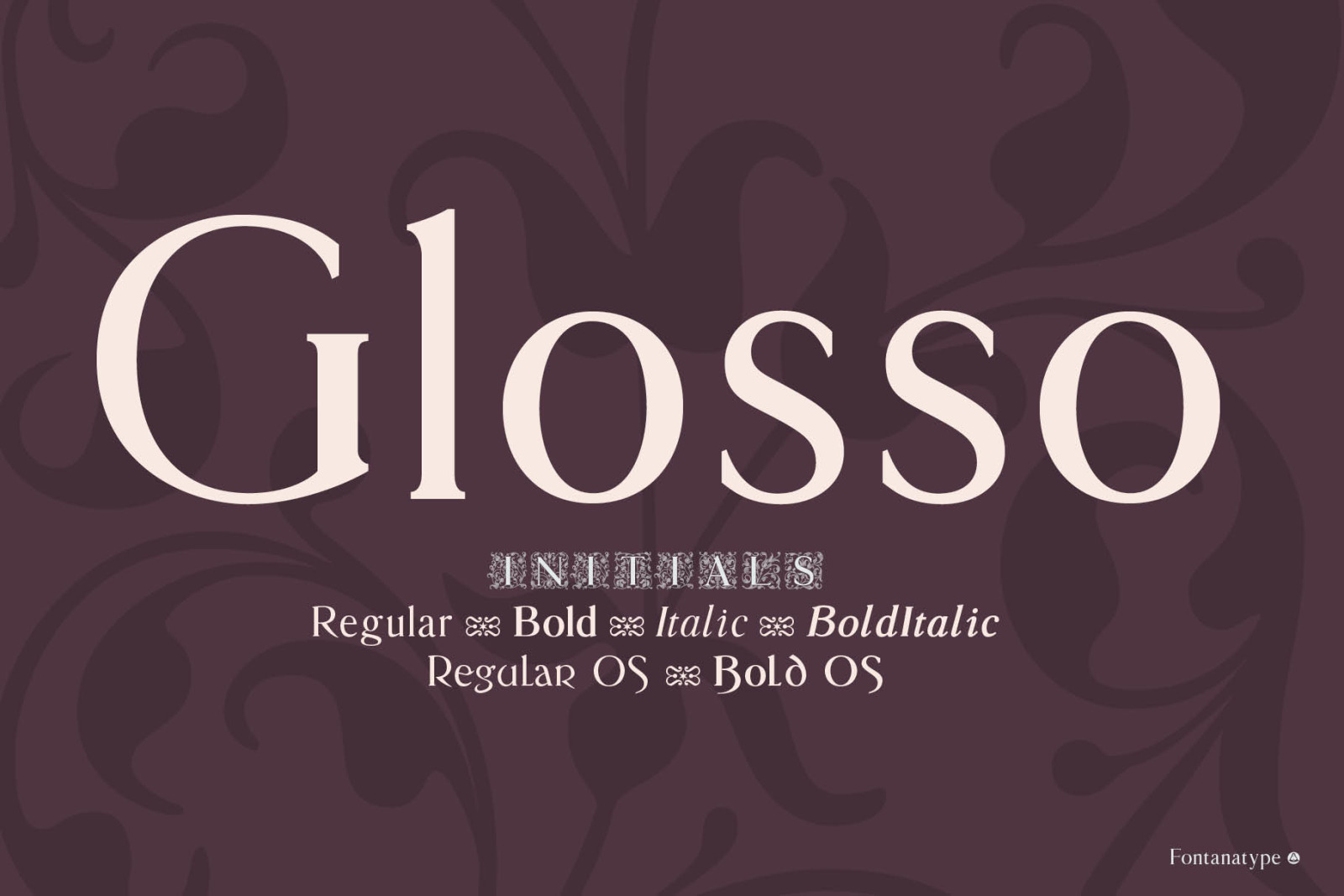 Glosso Typeface Family Glosso Typeface Family