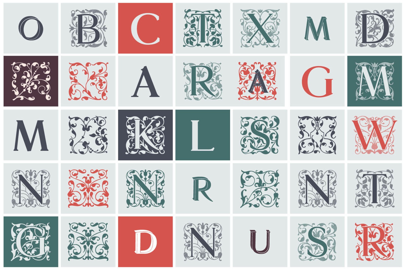 Glosso Typeface Family Glosso Typeface Family