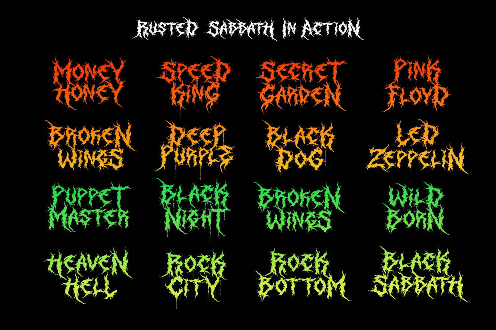 Rusted Sabbath | Black Metal Font