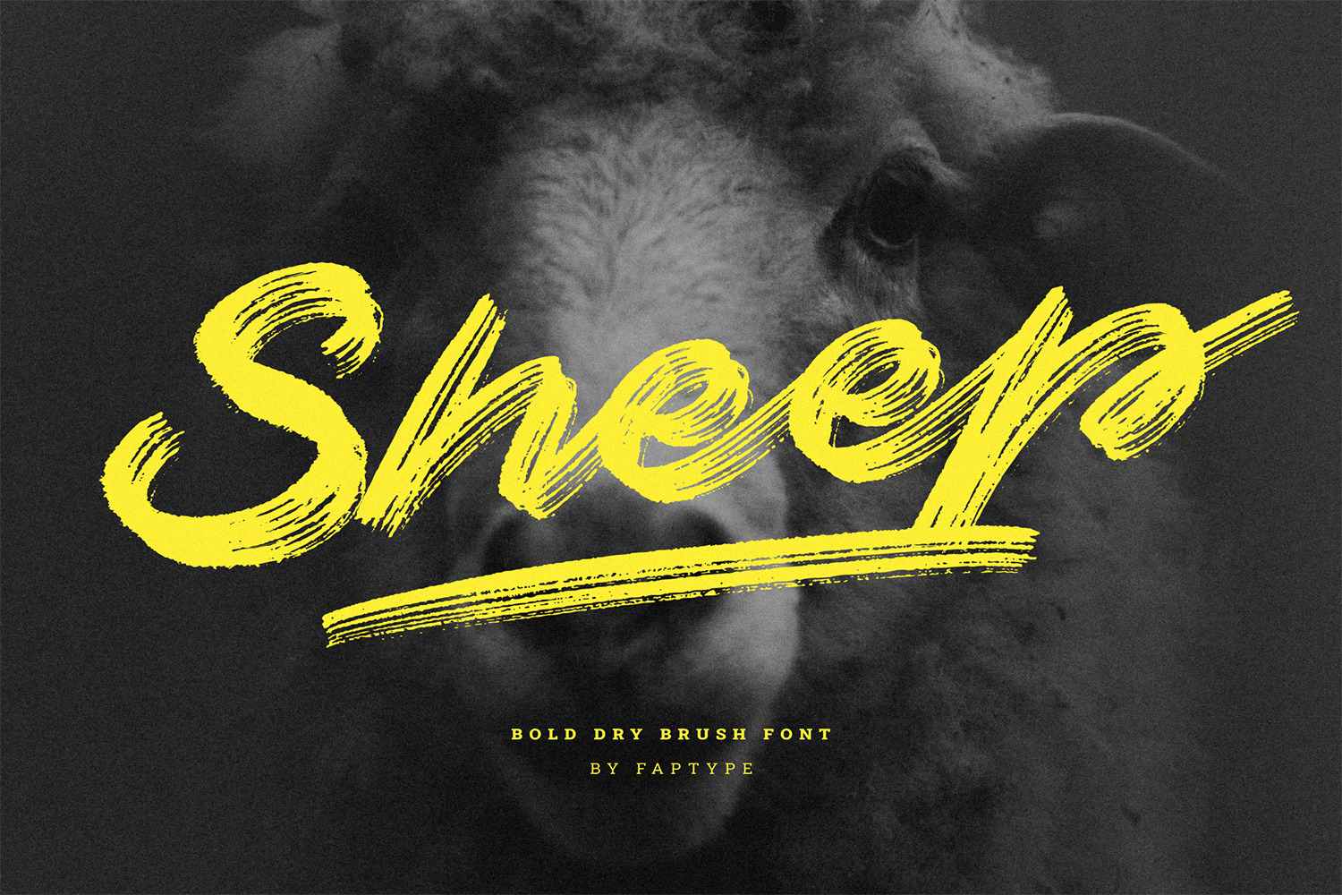 Sheep | Dry Brush Script Font Sheep | Dry Brush Script Font