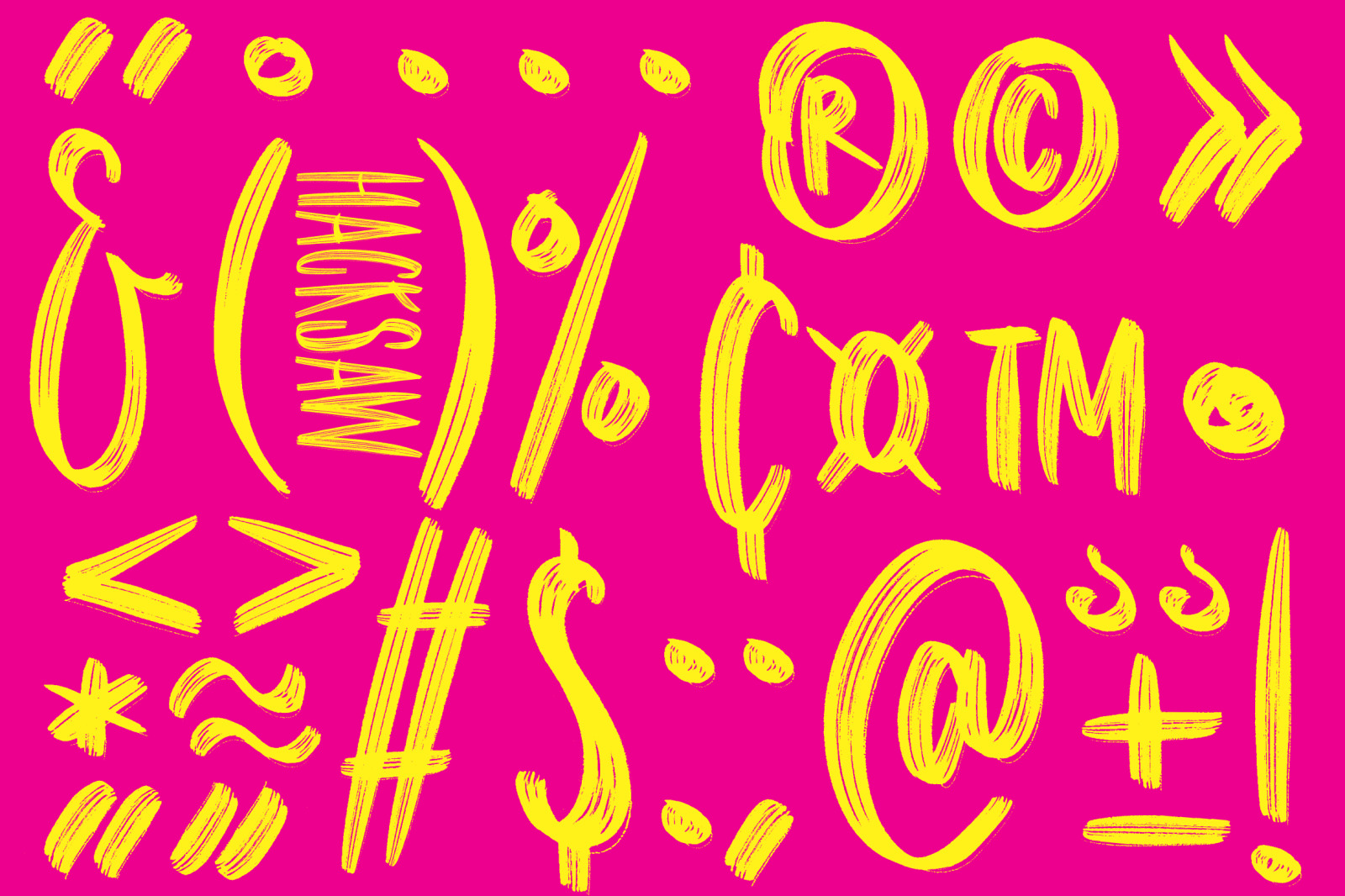 Hacksaw | Condensed Dry Brush Font Hacksaw | Condensed Dry Brush Font