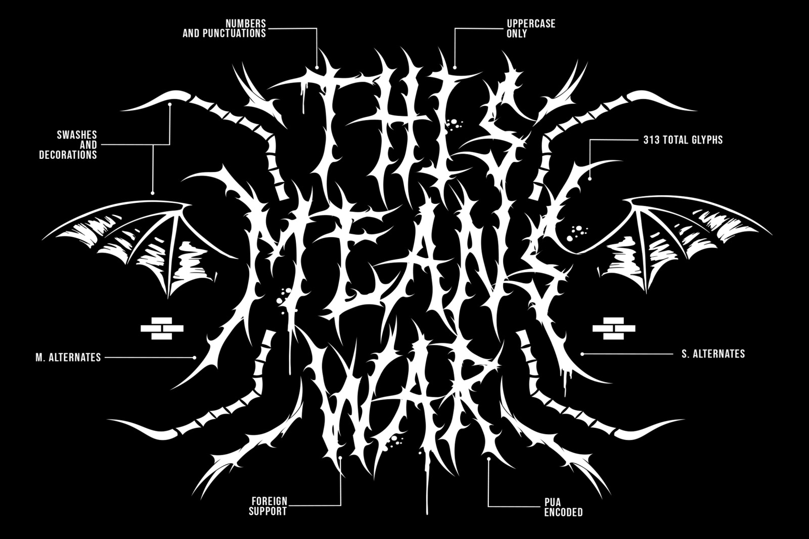 Black Dread | Death Metal Font