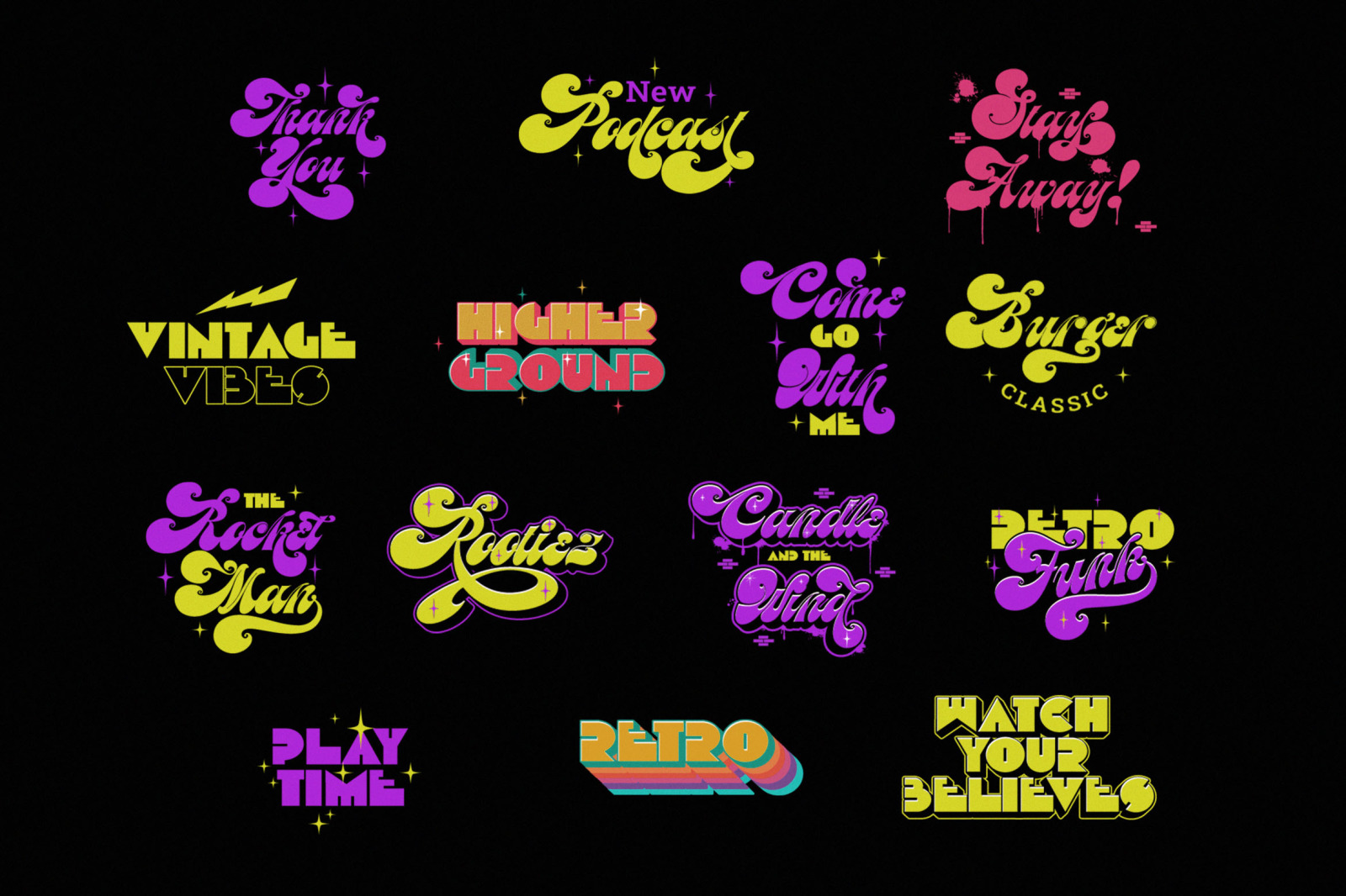 Meastro Pro Pack | Layered Retro Font Meastro Pro Pack | Layered Retro Font