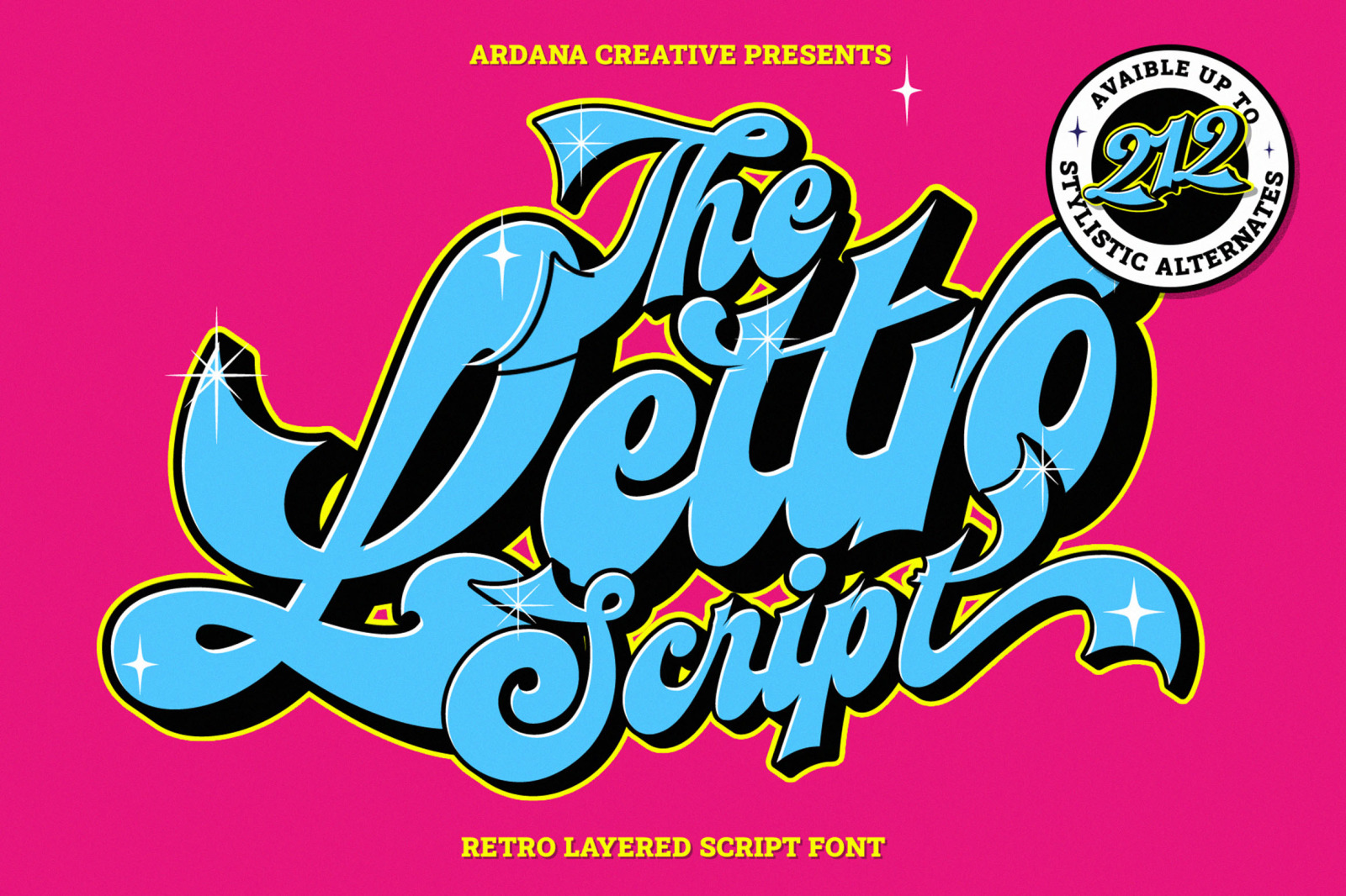Lettro | Retro Layered Script Lettro | Retro Layered Script