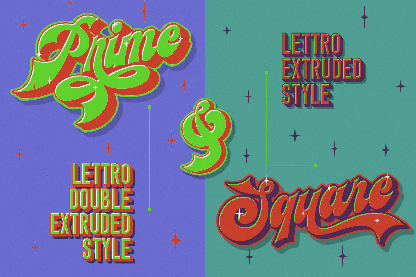 Lettro | Retro Layered Script Lettro | Retro Layered Script