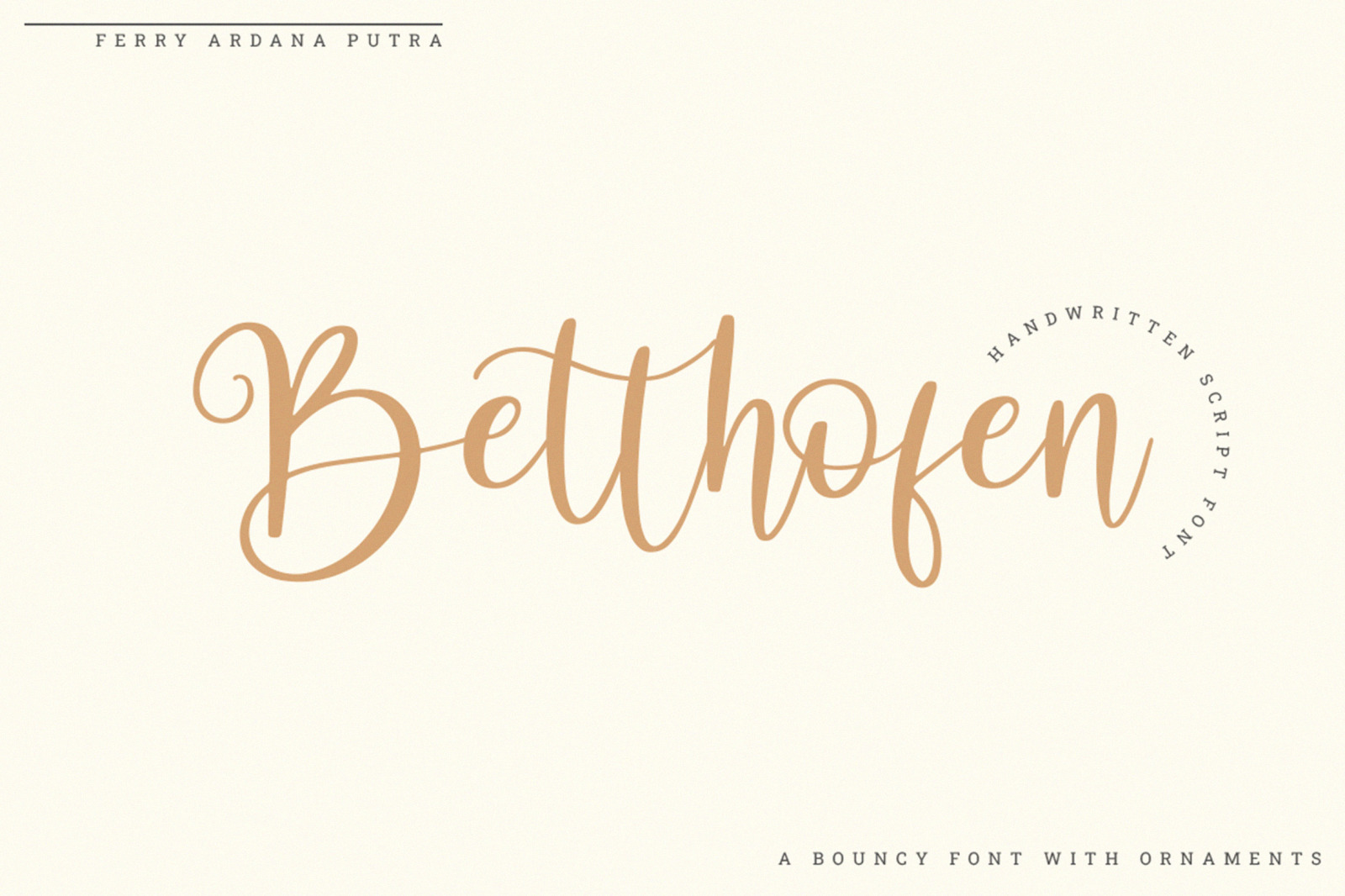 Betthofen | Handwriting Bouncy Script font