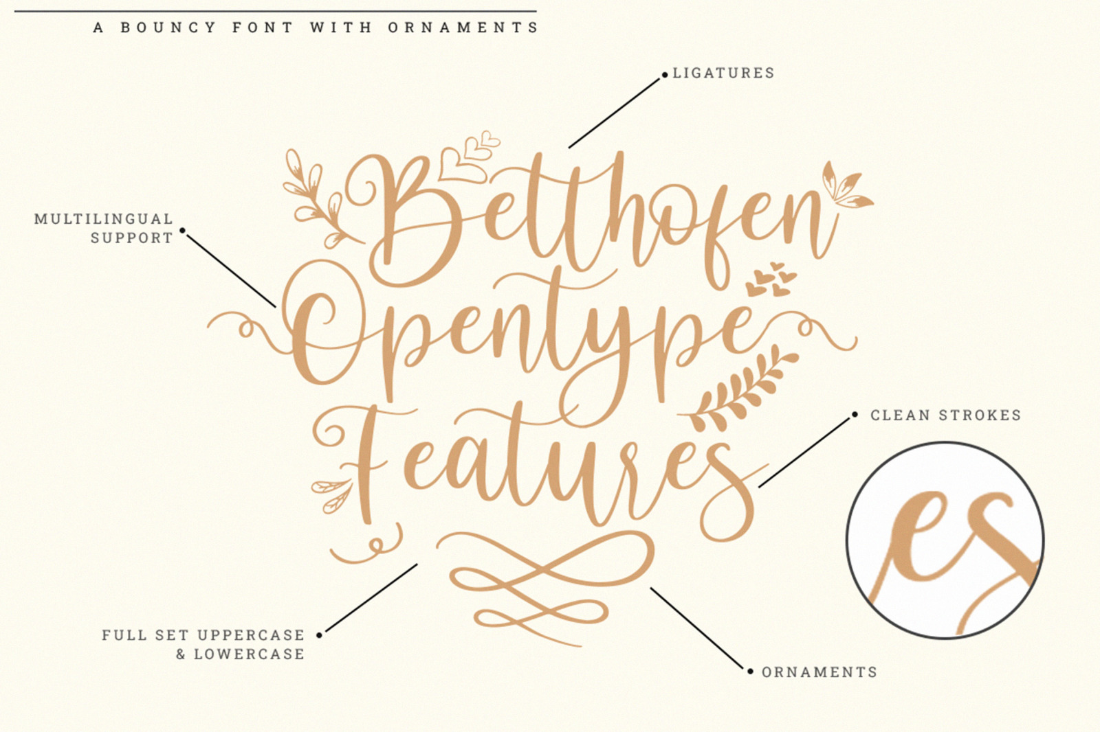 Betthofen | Handwriting Bouncy Script font