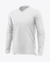 Goalkeeper Long Sleeve T-Shirt Mockup - Half Side View