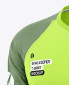 Goalkeeper Long Sleeve T-Shirt Mockup - Half Side View