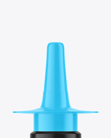 Glossy Nasal Spray Bottle Mockup