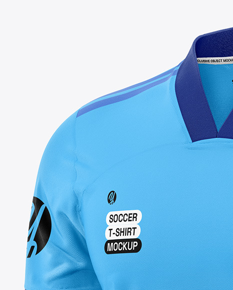 Soccer T-Shirt Mockup - Half Side View