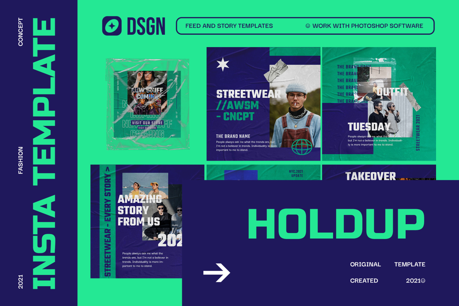 Brick Urban Instagram Templates