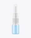 Matte Transparent Plastic Nasal Spray Bottle Mockup