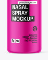 Matte Nasal Spray Bottle Mockup