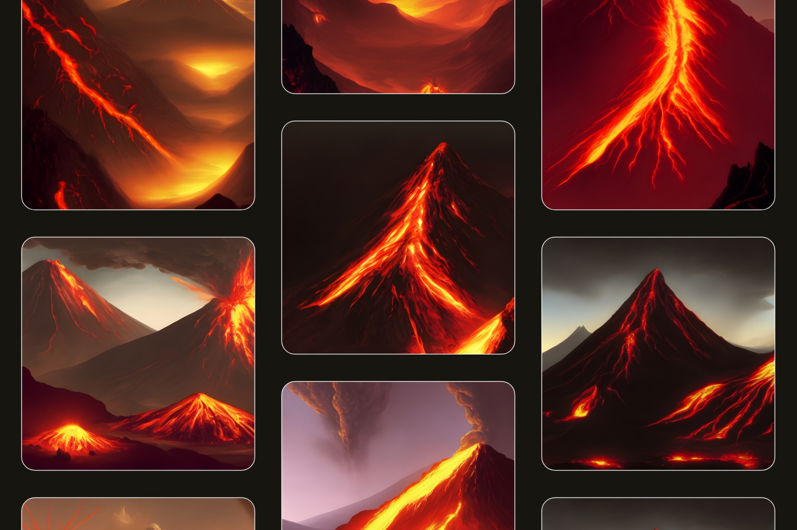 Volcano Illustrations