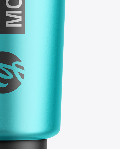 Matte Metallic Cosmetic Tube Mockup